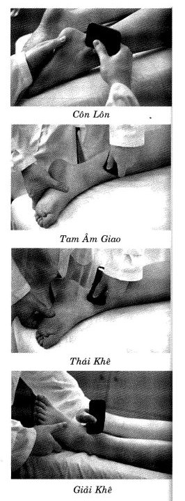 cạo gió vẹo cổ chân